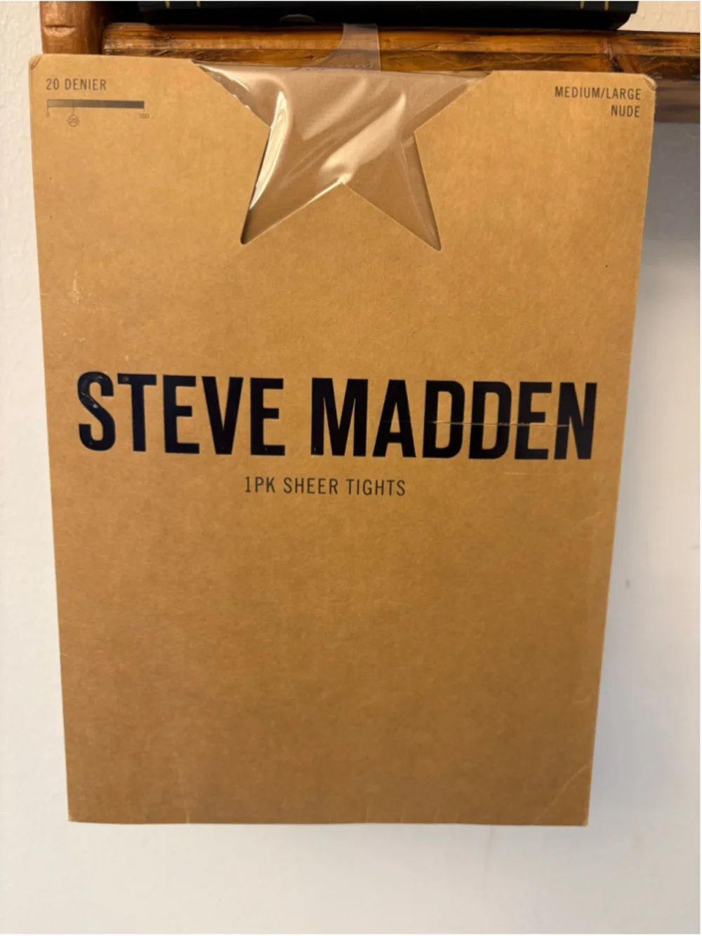 Steve Madden Sheer Tights Medium/Large Nude