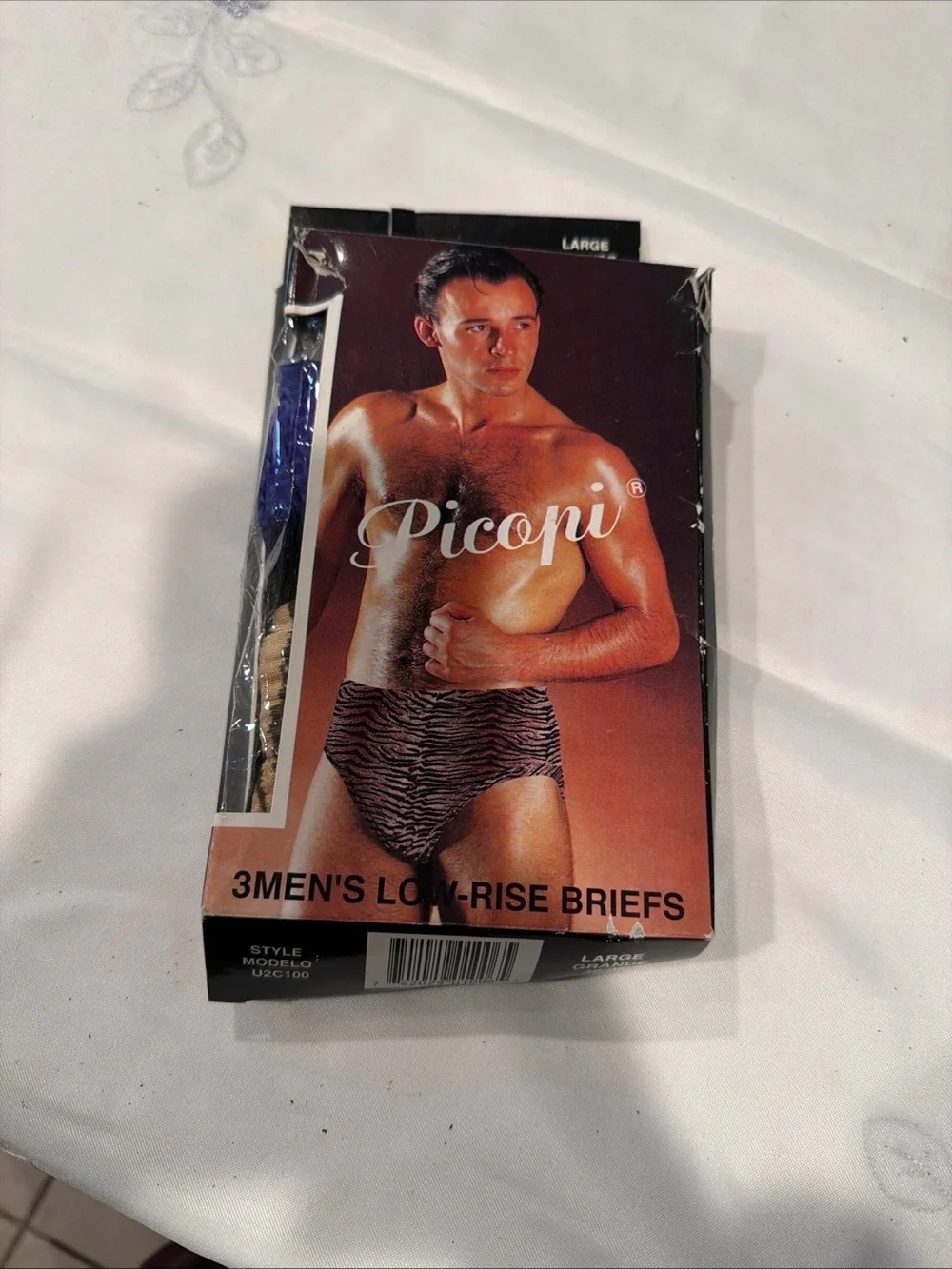 ICON Men’s Low-Rise Briefs - Black and Brown Zebra Print
