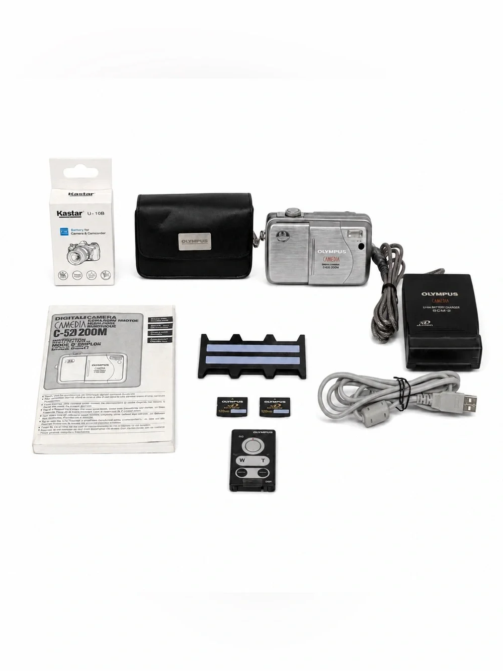 Olympus Camedia C-50 Zoom 5MP Digital Camera - Bundle - New Battery 32mb XD Card