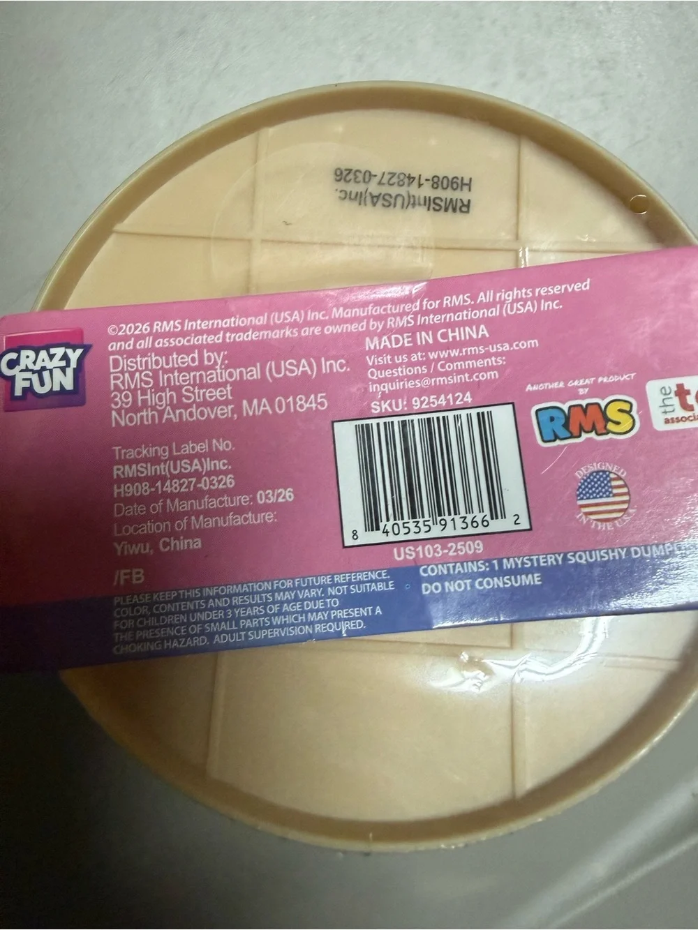 RMS mystery dumpling