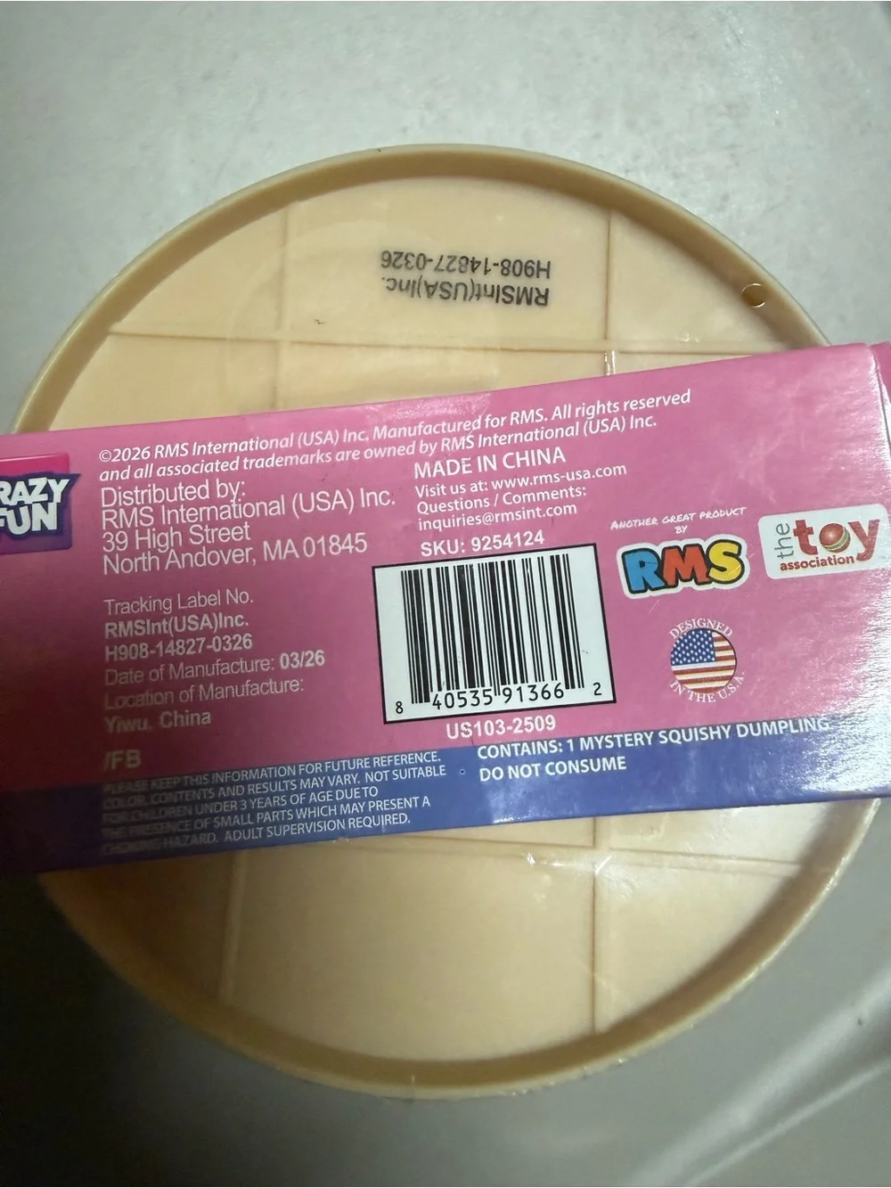 RMS mystery dumpling