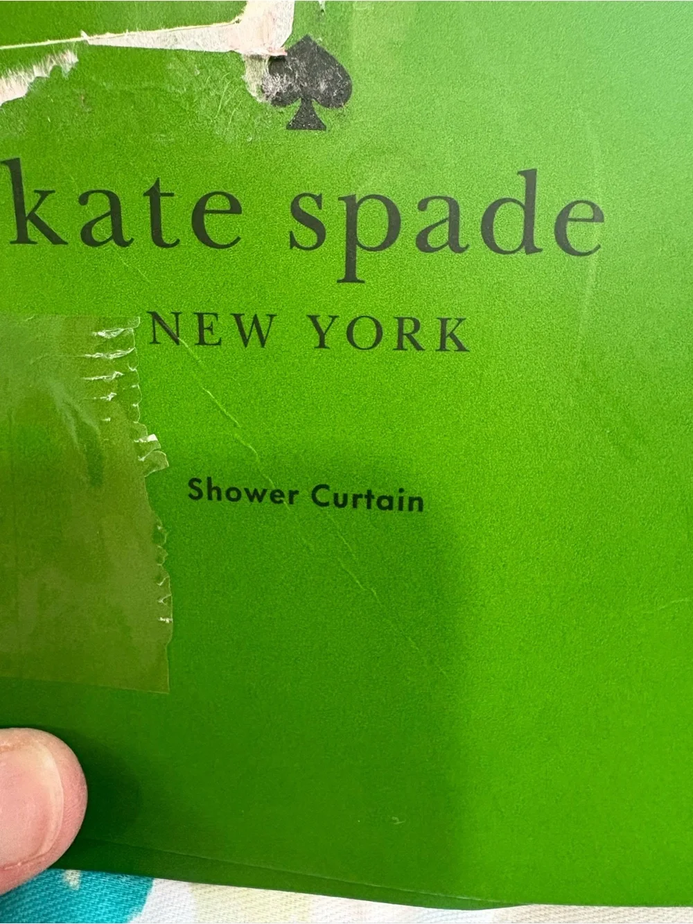 NEW Kate Spade New York Paintball Floral Shower Curtain
