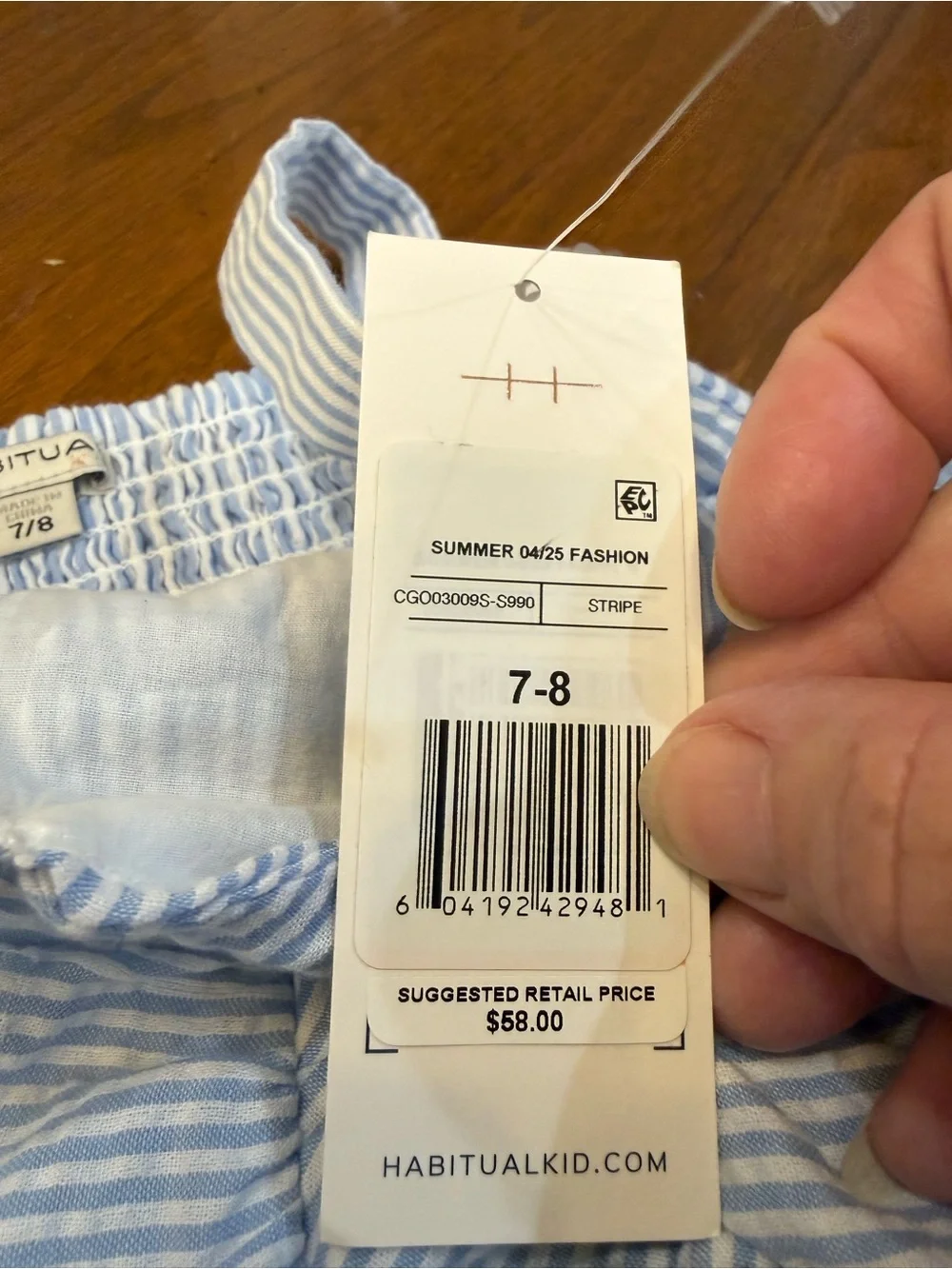 Habitual soft striped