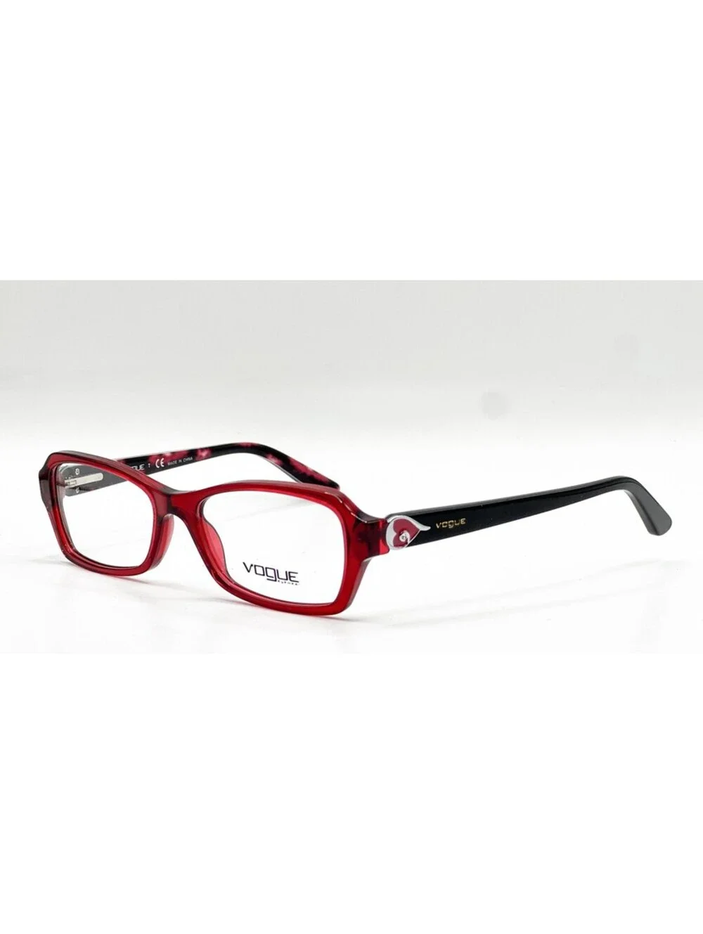 Vogue Vo 2738-B W905 Transparent Red Authentic Eyeglasses 52-16-135