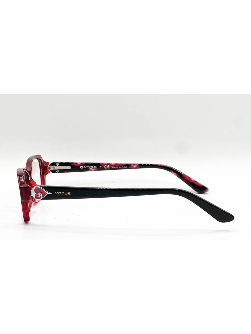 Vogue Vo 2738-B W905 Transparent Red Authentic Eyeglasses 52-16-135
