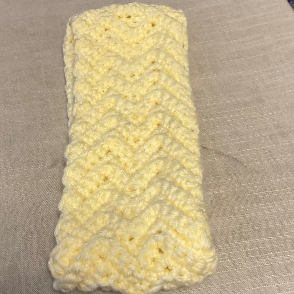 Yellow Knitted Hair Accessory
