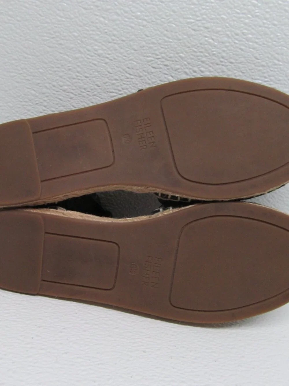Eileen Fisher Coy Leather Espadrille Womens size 6.5