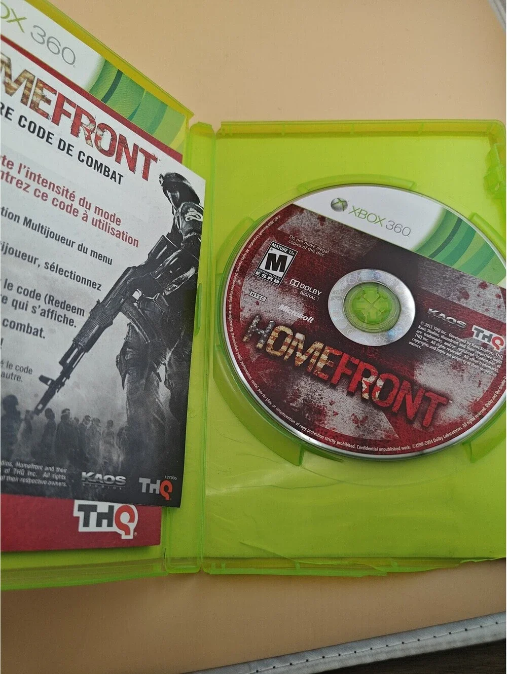 Homefront Xbox 360 Video Game Complete With Manual Tested