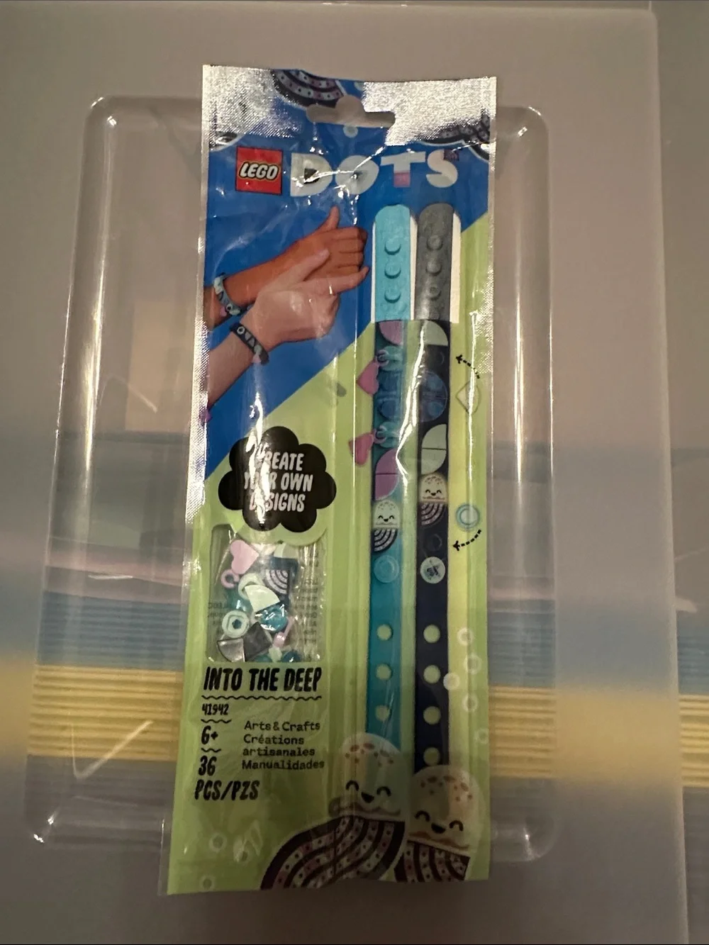 Lego DOTS Ocean Bracelet Set - Aqua, Navy, Light Blue & Gray