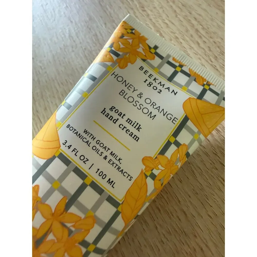 $24 New Beekman 1802 Honey & Orange Blossom Goat Milk Hand Cream 3.4oz Sealed