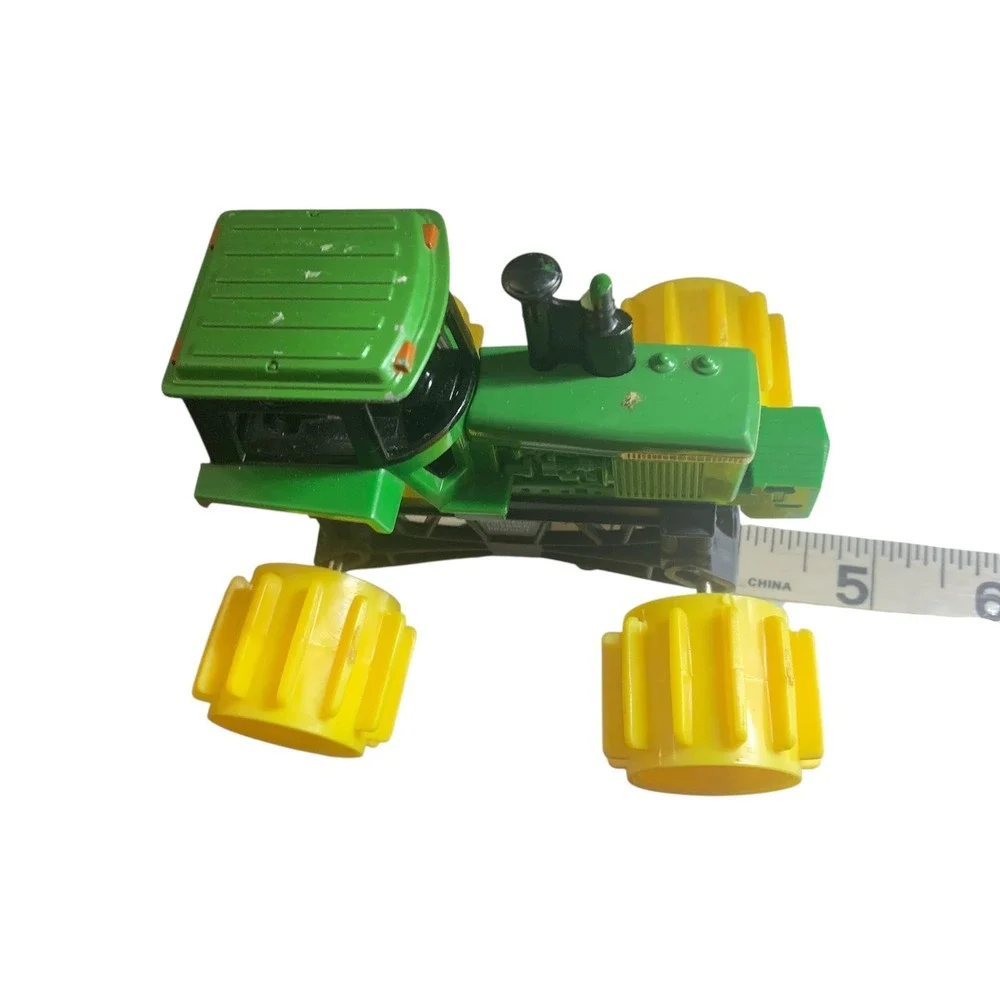 John Deere Monster Treads Tractor Toy Green Yellow Oversized Tires 4.5