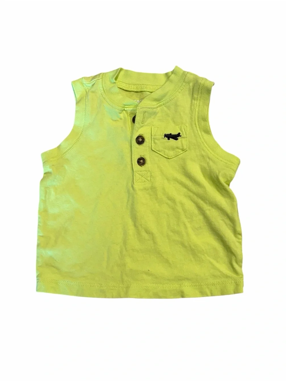 Carter's Bright Neon Lime Infant Tee - Yellow-Green