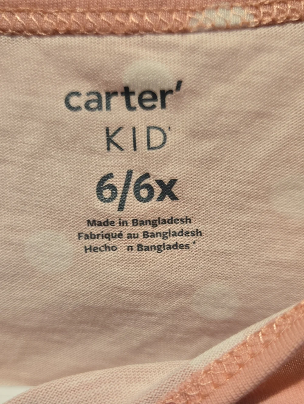 Carters soft pink