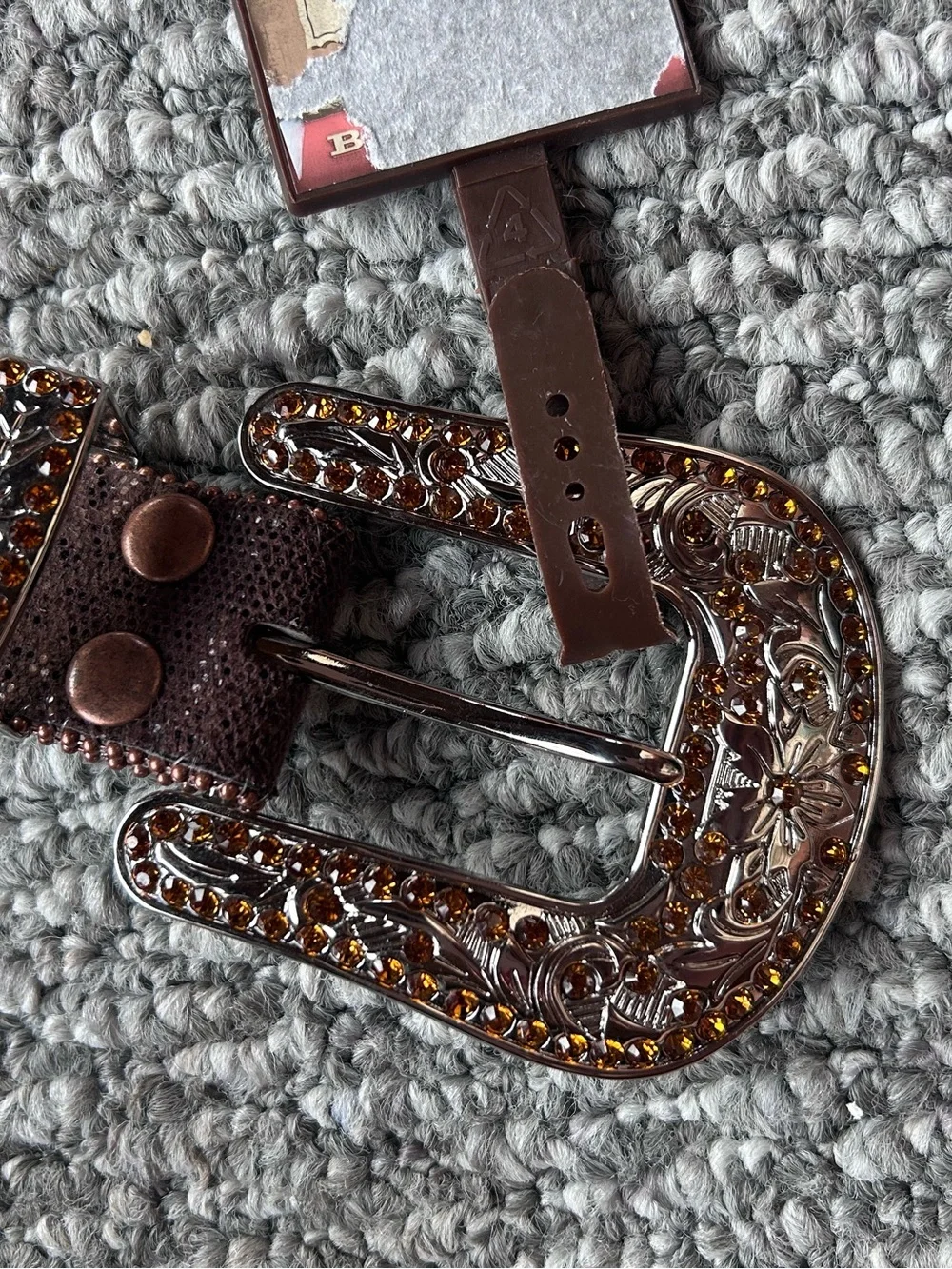 Embellished Brown Women’s Fashion Belt
