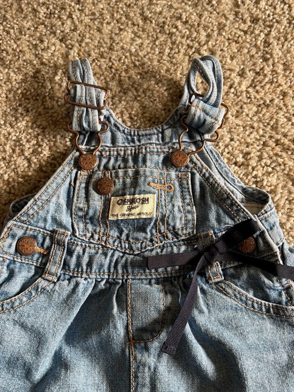Vintage Oshkosh bgosh denim kids overall dress