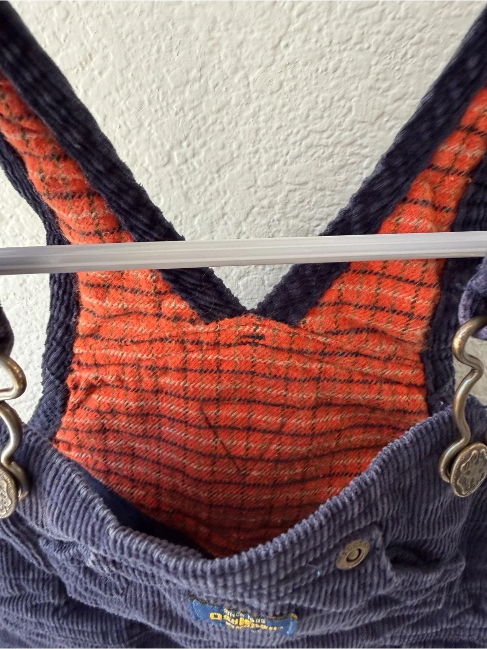 OshKosh B'gosh Navy Jacket with Orange Plaid Trim
