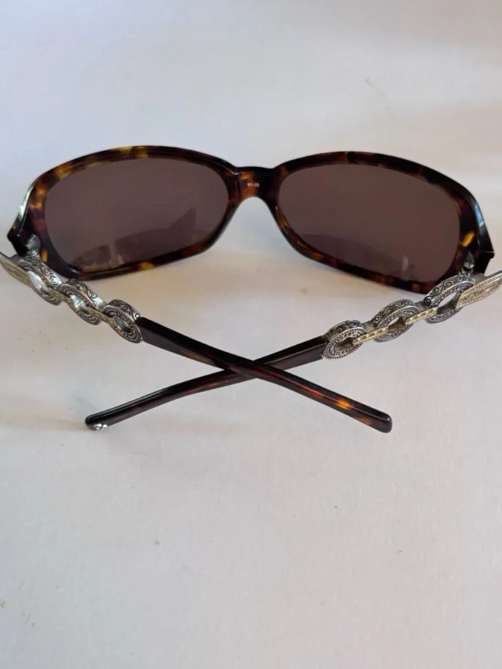 Brighton Women’s Central Park Signature Silver Tortoise Sunglasses Frames & Case