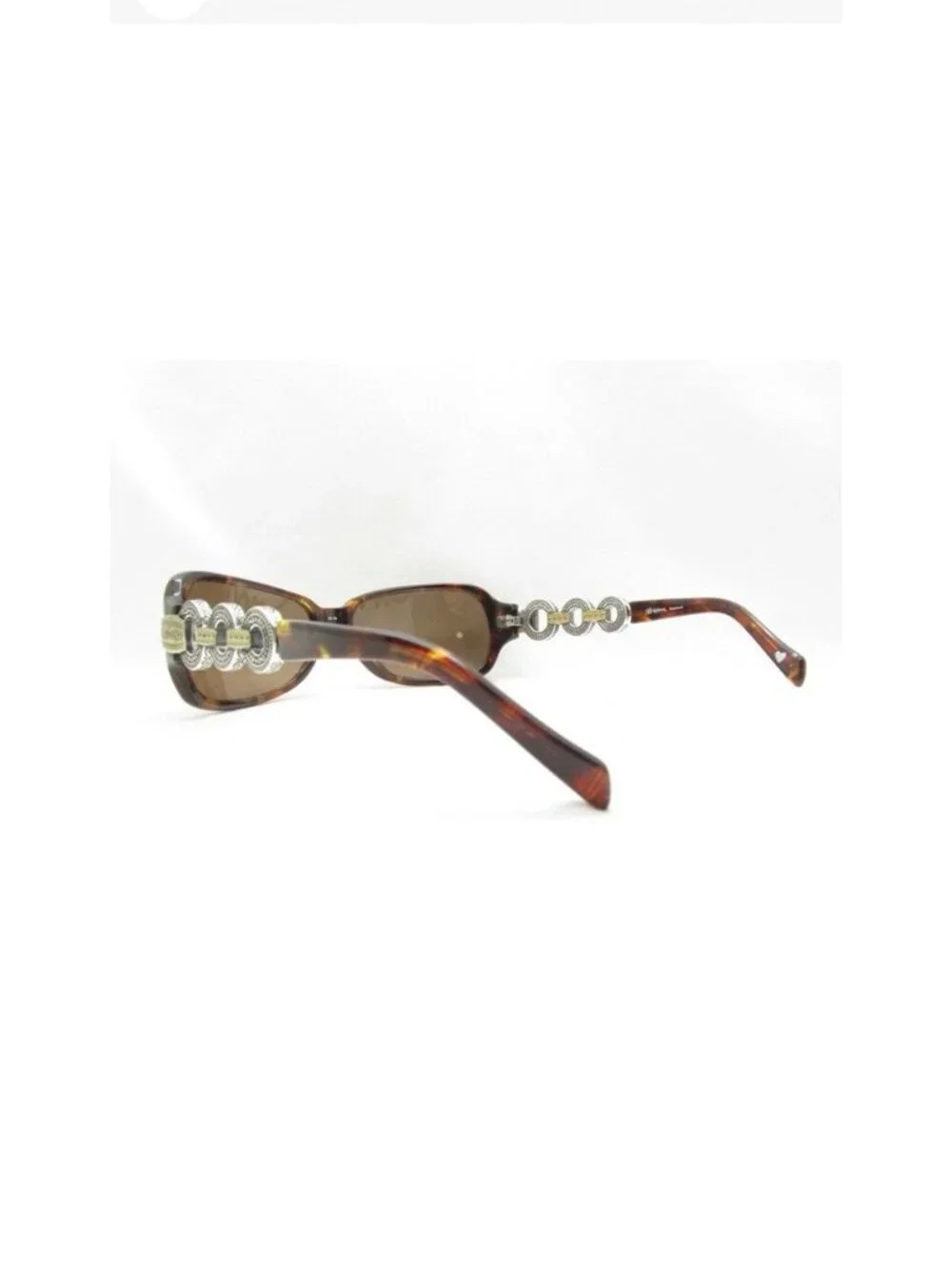 Brighton Women’s Central Park Signature Silver Tortoise Sunglasses Frames & Case