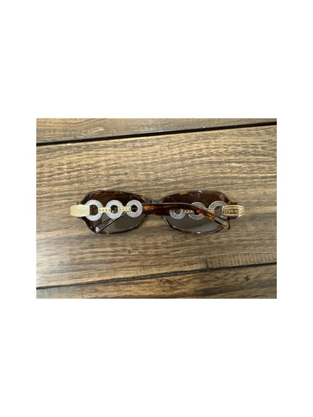 Brighton Women’s Central Park Signature Silver Tortoise Sunglasses Frames & Case