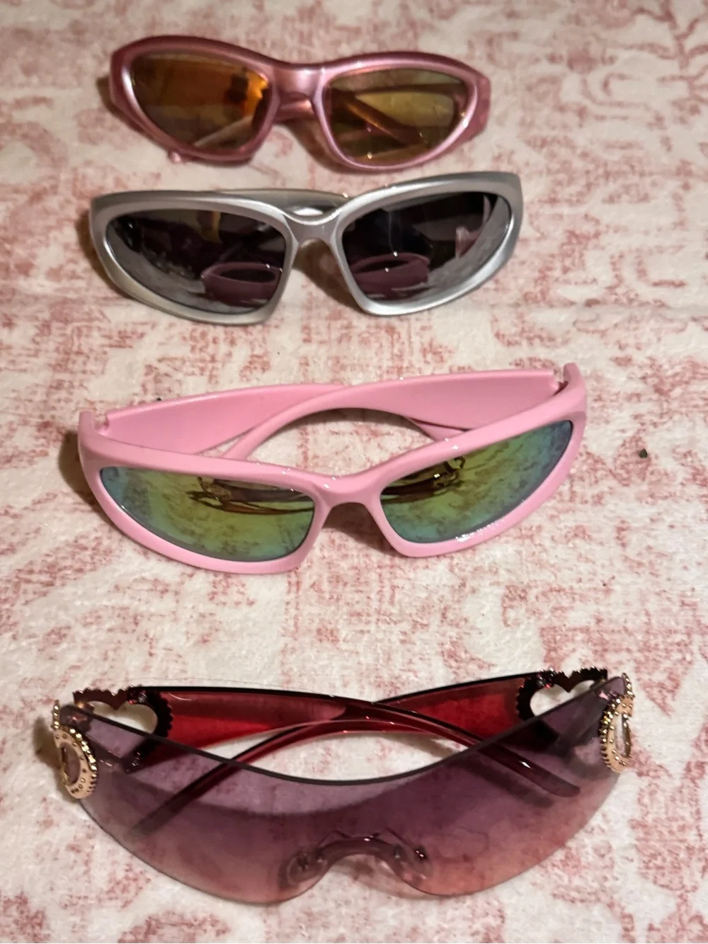 Pink Women's Sport Sunglasses - Pink Frame