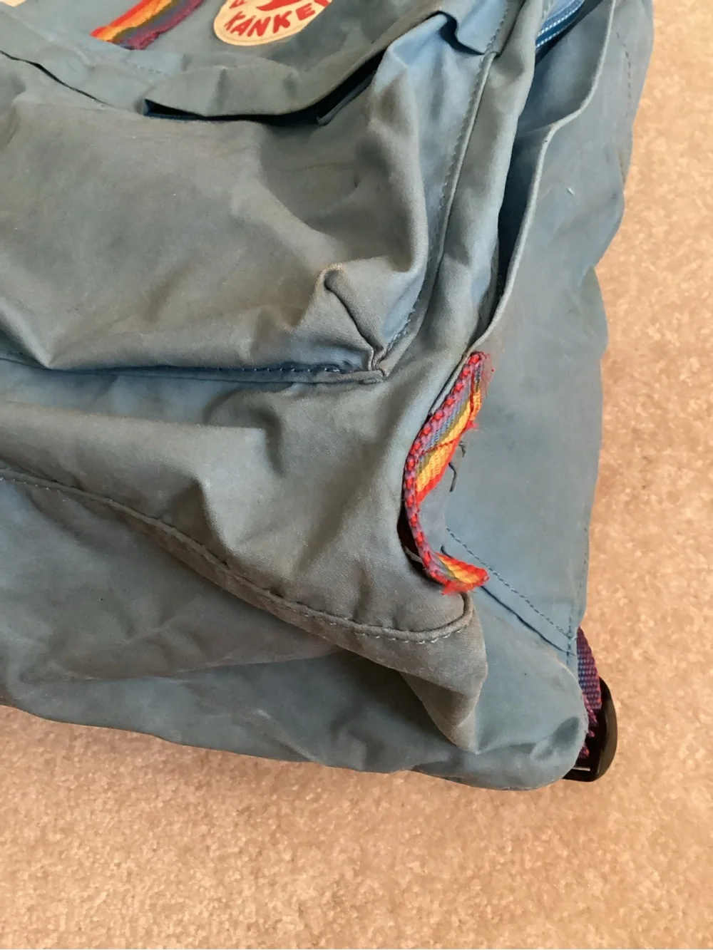 Fjallraven Kanken Blue Rainbow Backpack