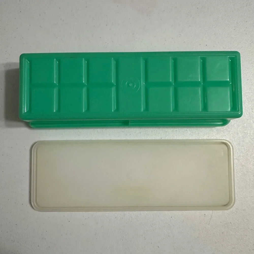 Vintage Tupperware 892-3 Jadeite Green Celery Crisper Storage Container & Lid
