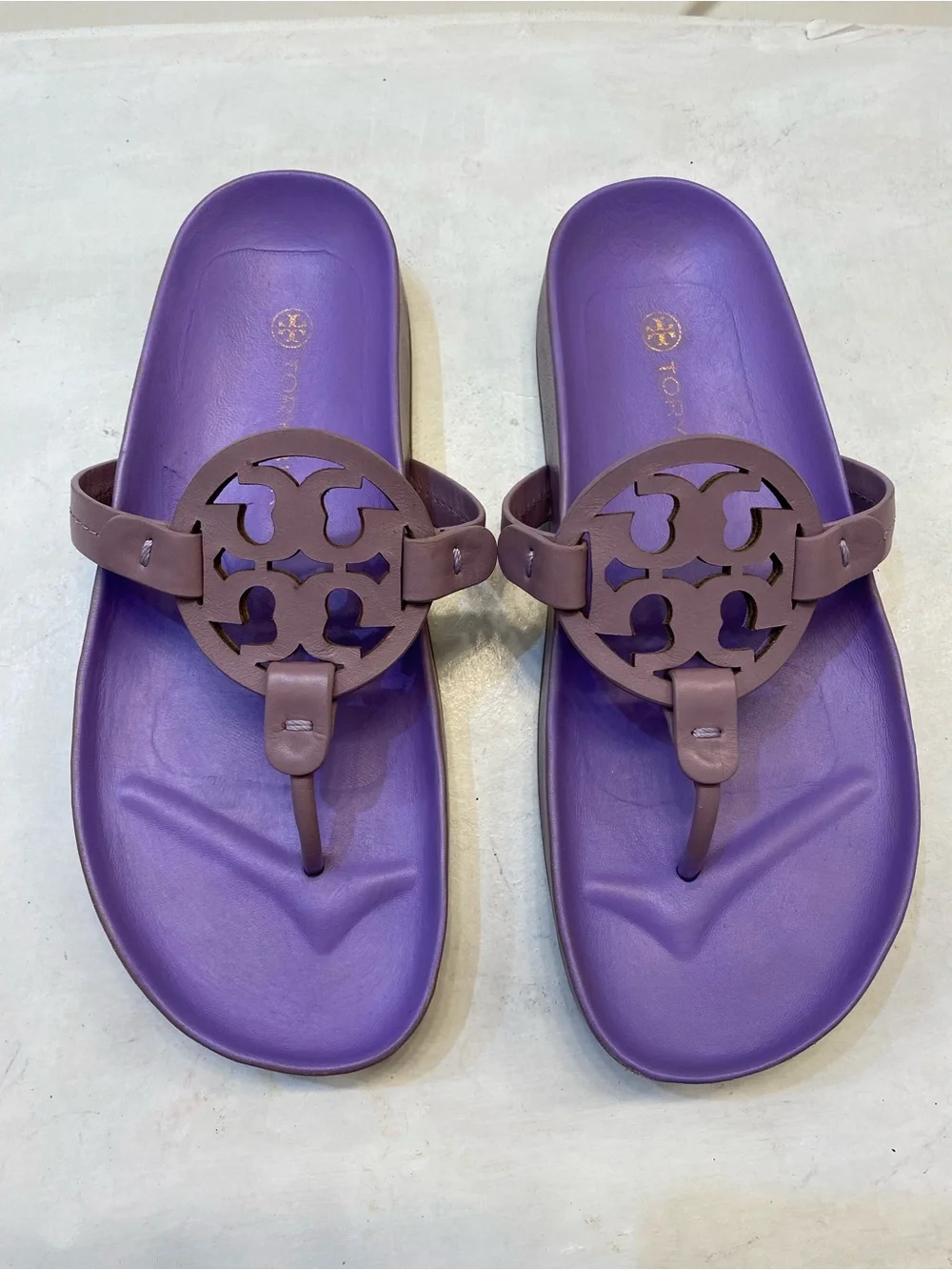 Tory Burch Miller Cloud Sandal Size 7 great condition perfect bottom clean