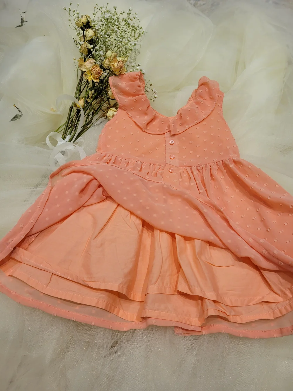Carters peach dress
