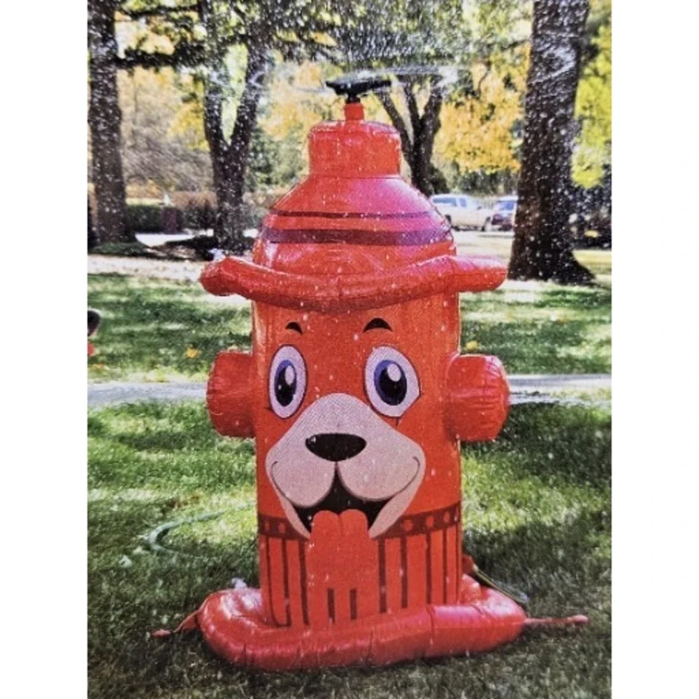 Heart to Tail Fire Hydrant Pet‎ Dog Sprinkler Inflatable Fun Water Toy Dogs New