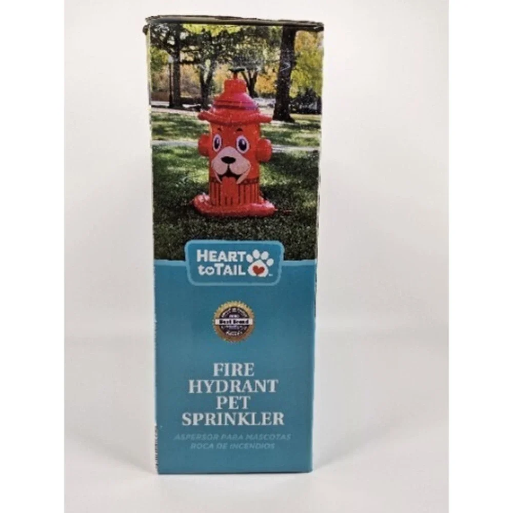 Heart to Tail Fire Hydrant Pet‎ Dog Sprinkler Inflatable Fun Water Toy Dogs New