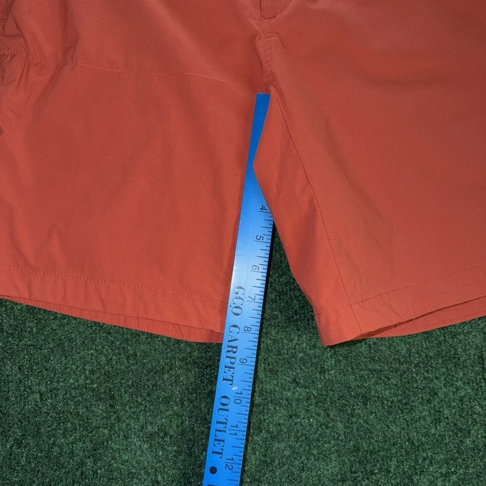The North Face Shorts Mens 34 Orange Cargo Hiking Outdoor Utility Stretch EUC