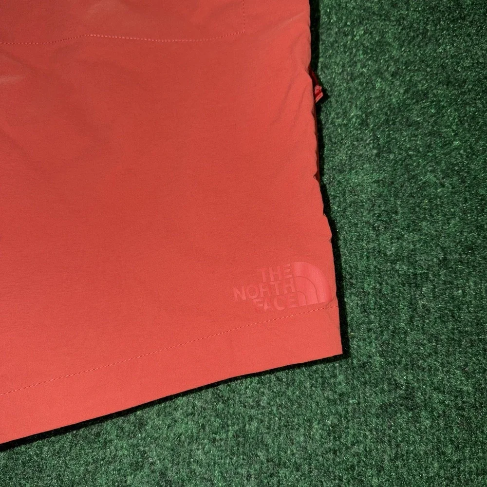 The North Face Shorts Mens 34 Orange Cargo Hiking Outdoor Utility Stretch EUC