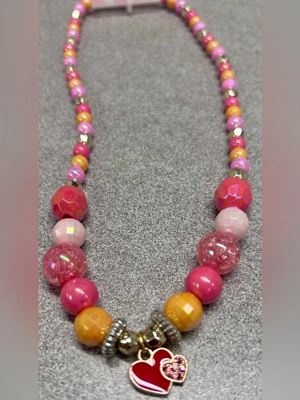 Pink Poppy Unicorn Love Necklace