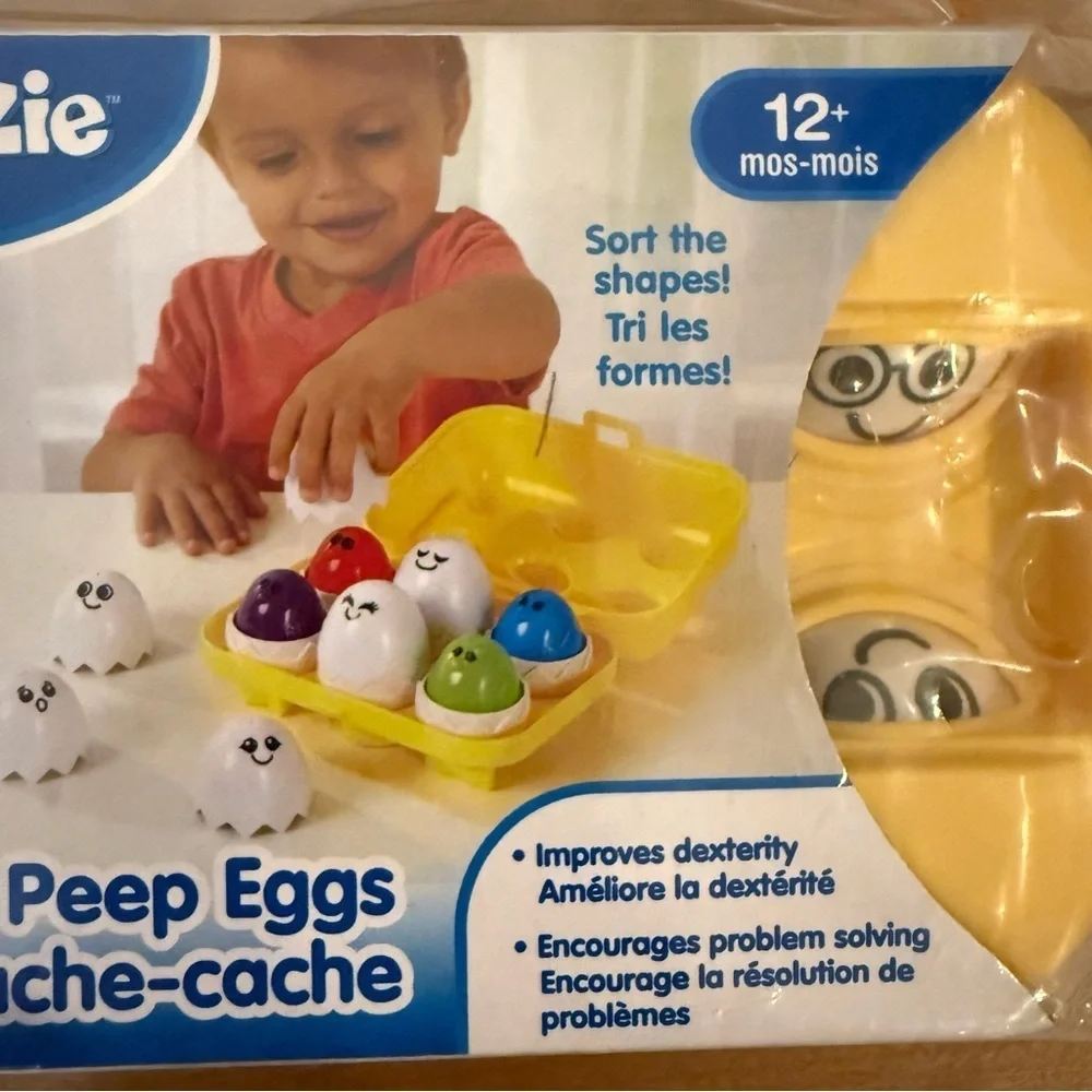 NWT Kidoozie Peek ‘n Peep Eggs sorting toy ages 12+ months