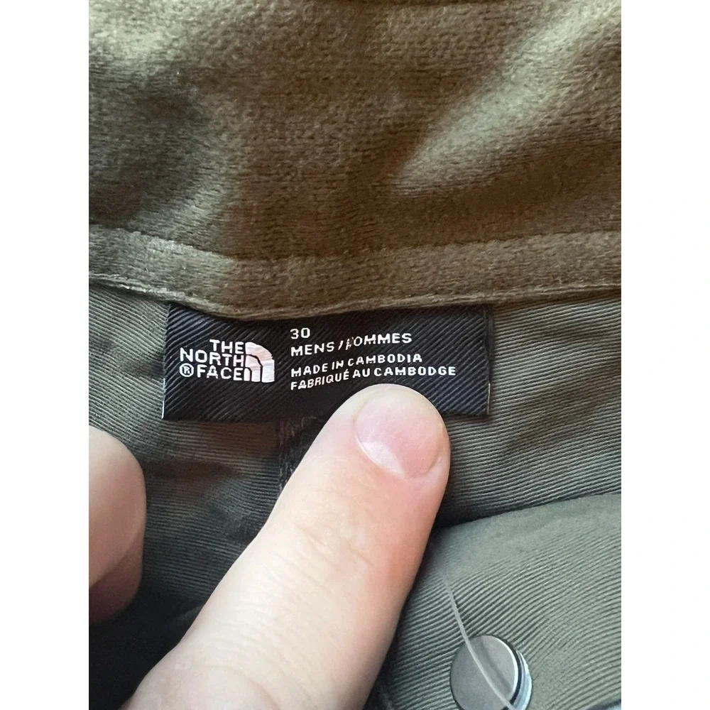 The North‎ Face Mens Shorts Paramount Trail Convertible Taupe Green Nylon Sz 30