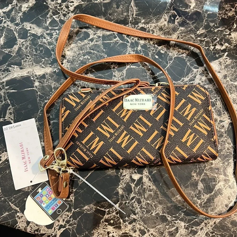NWT❤️‍🔥3 in 1 Isaac Mizrahi Wristlet, Wallet & Crossbody Multipurpose Strap Bag