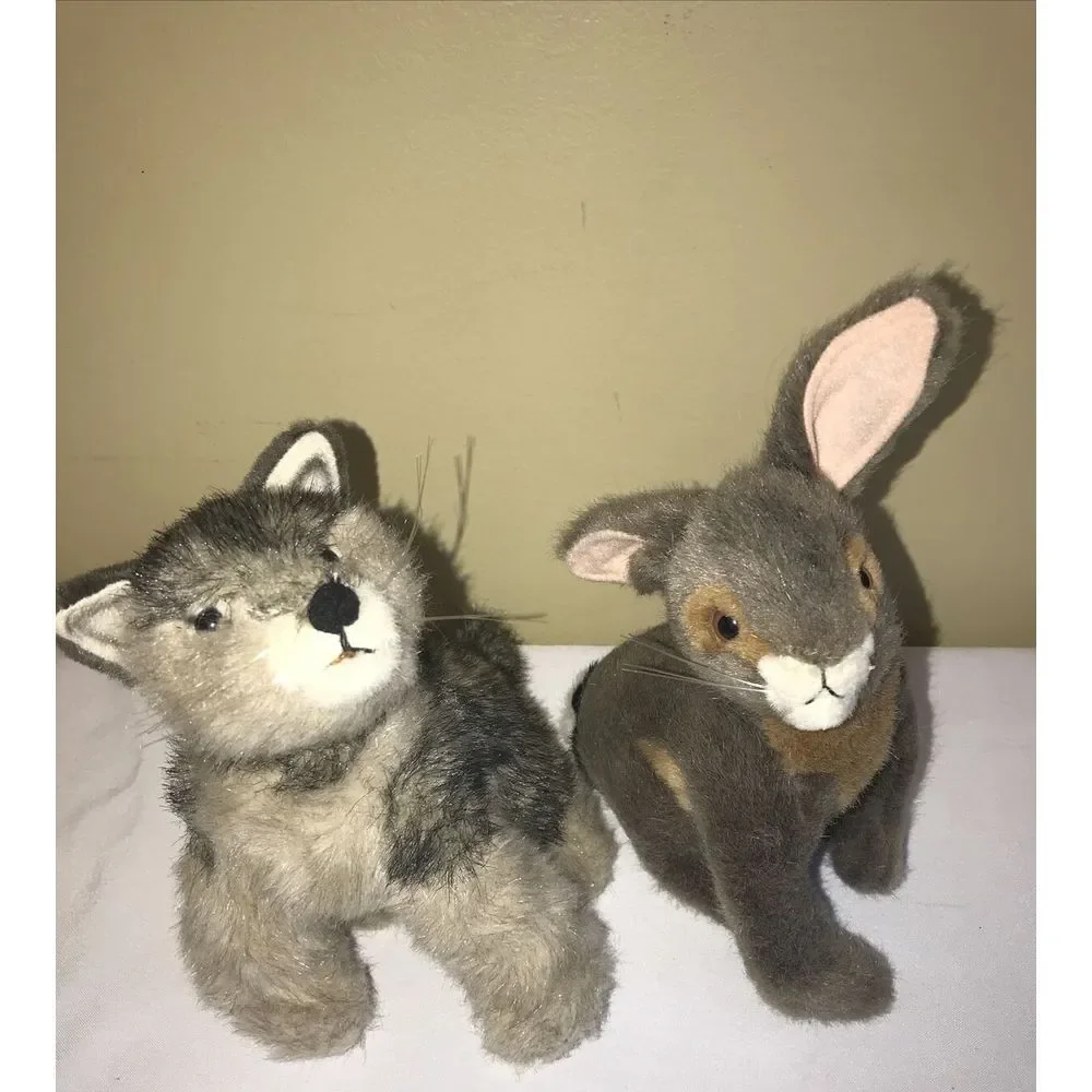 Smithsonian Institution Rabbit & fox Stuffed‎ Animal Little Soundprints 2003