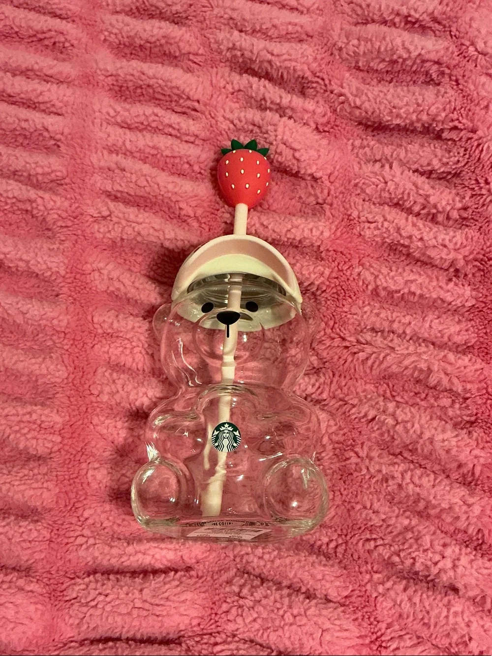 Starbucks limited edition strawberry bear-ista cup