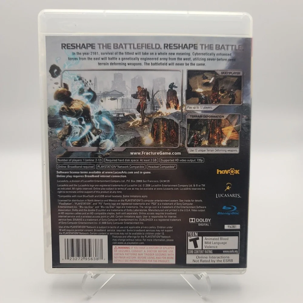 Fracture (Sony PlayStation‎ 3, 2008) Complete CIB