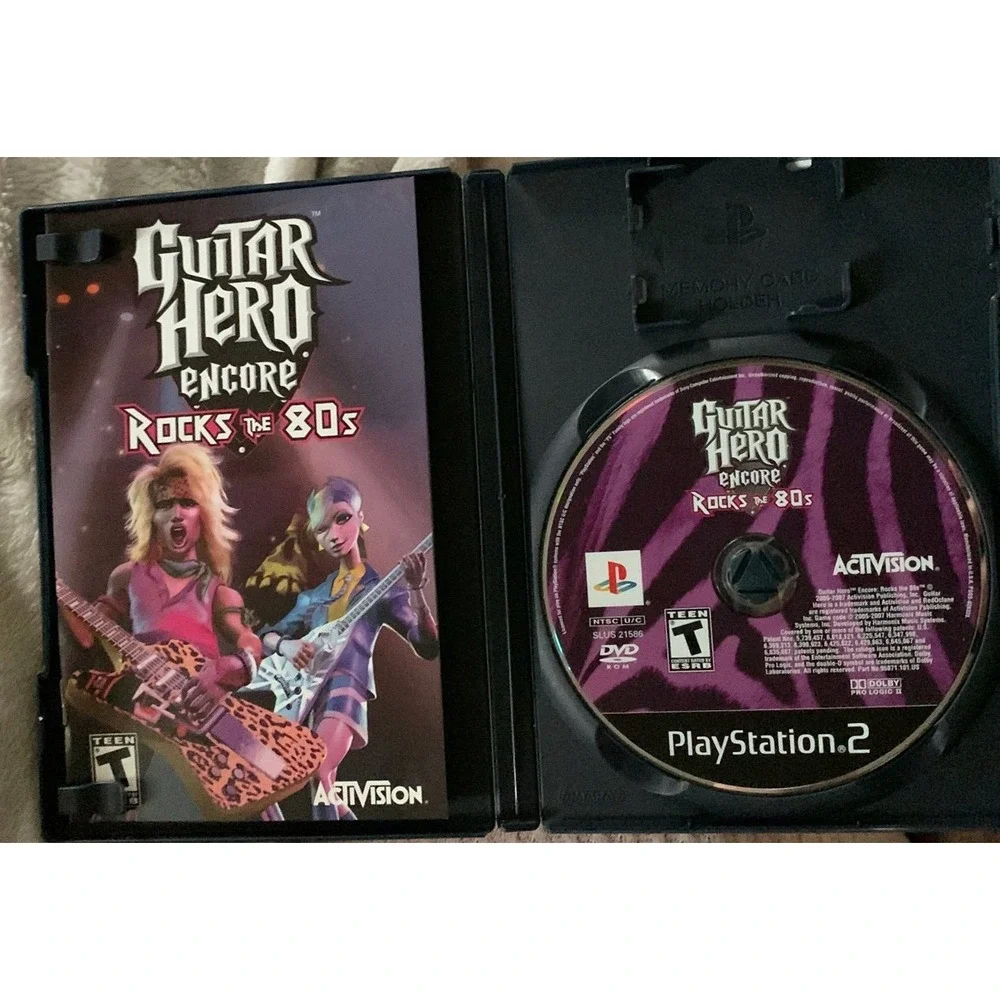 Guitar Hero Encore Rocks The 80's For‎ Playstation 2