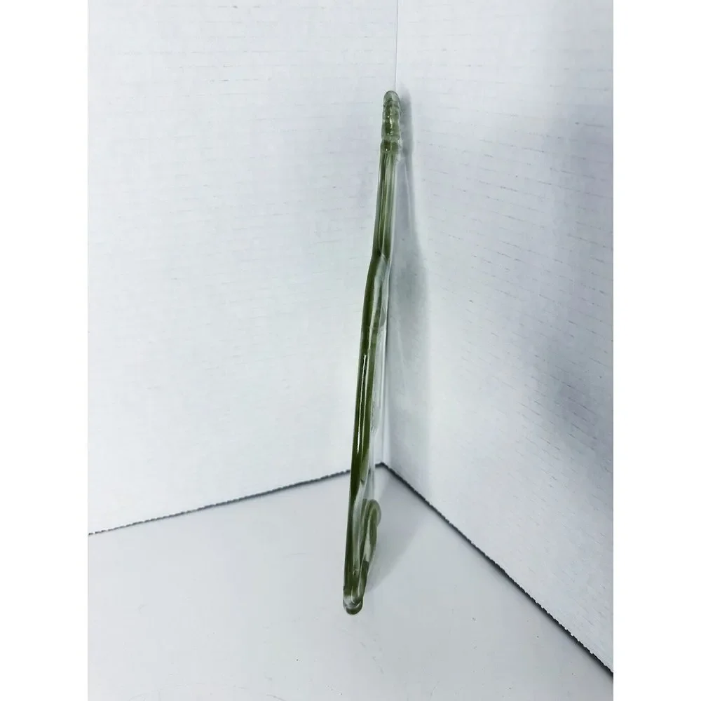 Clear Green‎ Glass Pirate Upcycled Wine Bottle Serving Tray, spoon rest