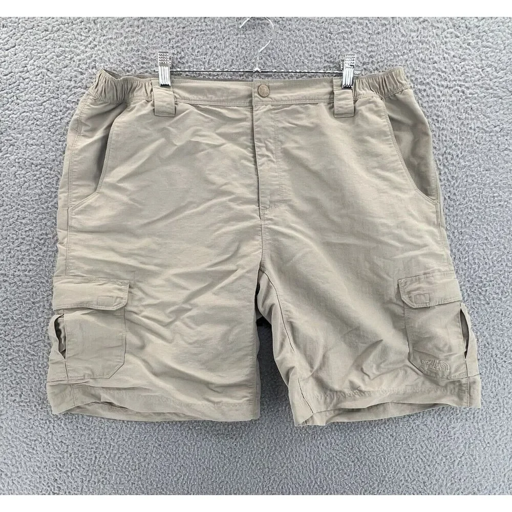 THE NORTH FACE Cargo Shorts Men's XL (38x10 Actual)‎ Beige Hiking Outdoors