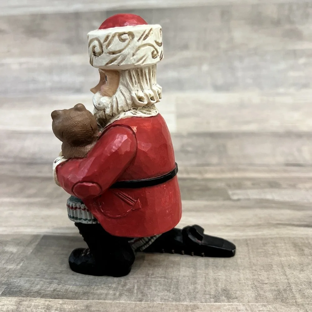 Santa Bear & Honeypot figurine by Midwest‎ Importers Cannon Falls 5 3/8