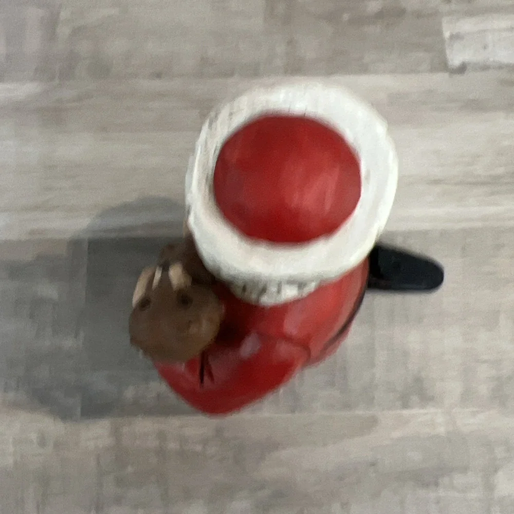 Santa Bear & Honeypot figurine by Midwest‎ Importers Cannon Falls 5 3/8