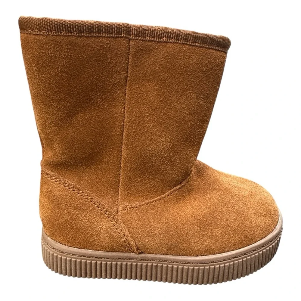 Cat & Jack Toddler Girls' Emily Suede Shearling Style Boots  Winter Lined Size 6