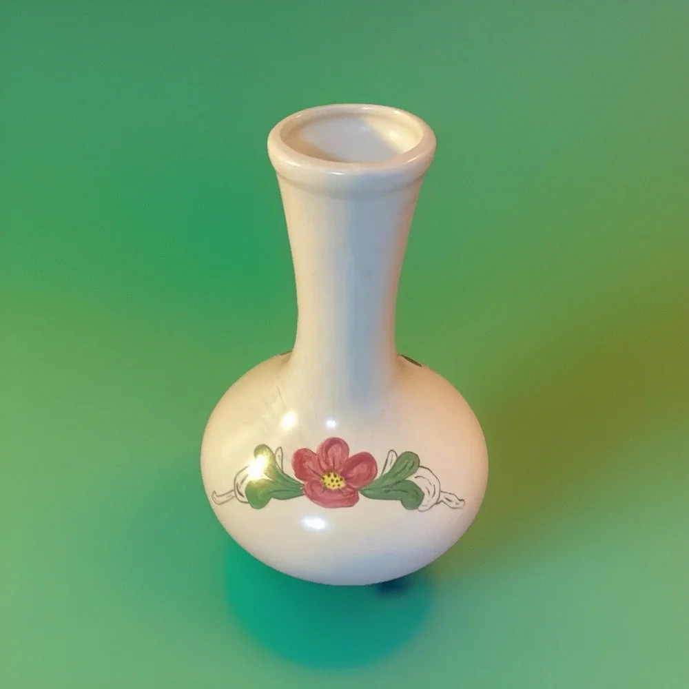 Vintage‎ Handpainted Ceramic Vase Signed by D. Smith-8