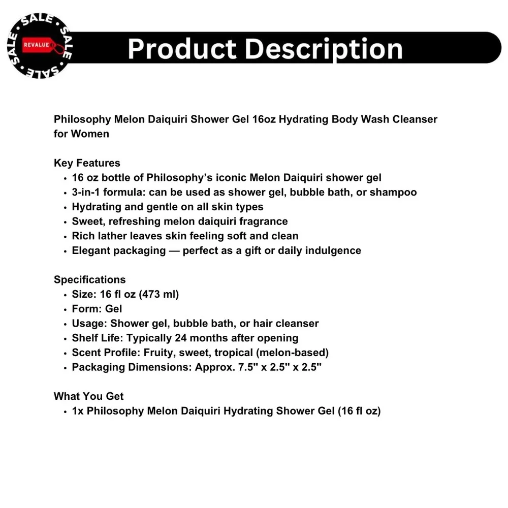 Philosophy gel de