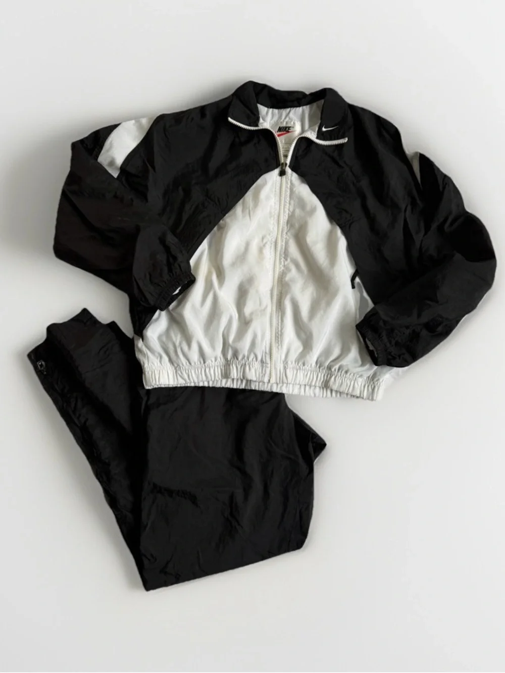 VTG Nike Youth LG Tracksuit Colorblock 90s (Fits Women XS/S Boxy Cropped) READ