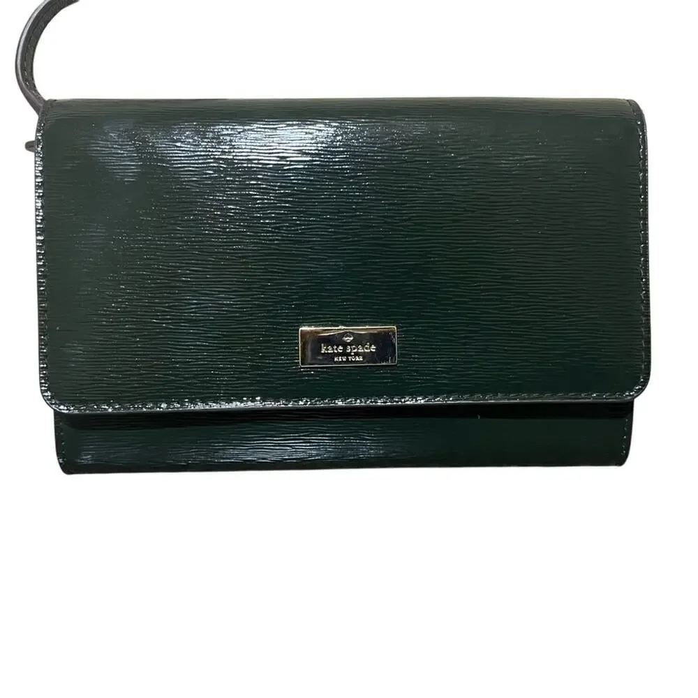 *EUC* Kate Spade ♠️ Crossbody DARK Forest Green