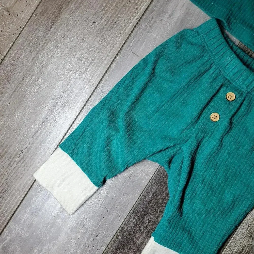 Cat & Jack Boys 2 Piece Outfit, Long Sleeve Shirt & Pants, 0-6 Months